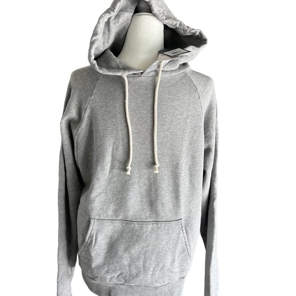 NWT  Size M RE/DONE 60s Raglan Hoodie Heather Grey - Picture 3 of 6